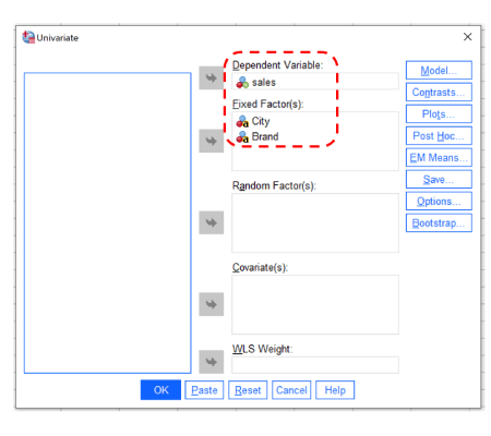 Step 2 of Two-Way ANOVA in SPSS