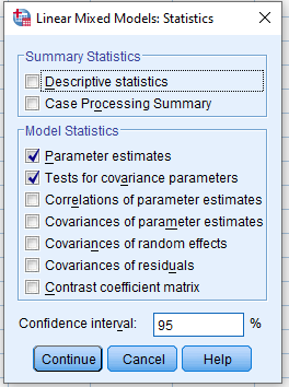 Linear Mixed Models in SPSS - TidyStat